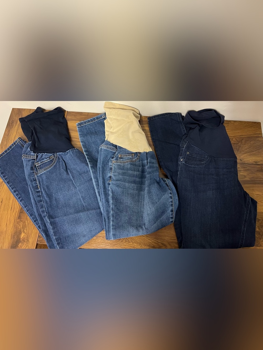 Lot of 3 pairs Maternity Jeans - Size Large
